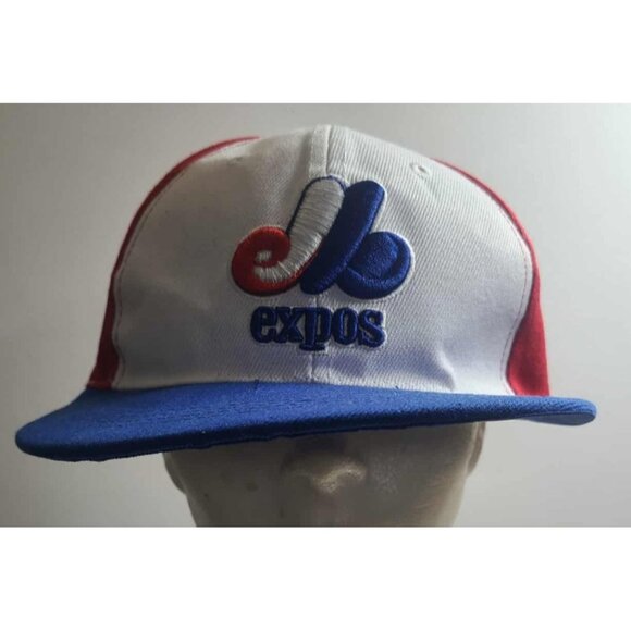 Vintage 1980s Montreal Expos Hat Cap Snapback Mesh Trucker Official Hygrade - Picture 4 of 7